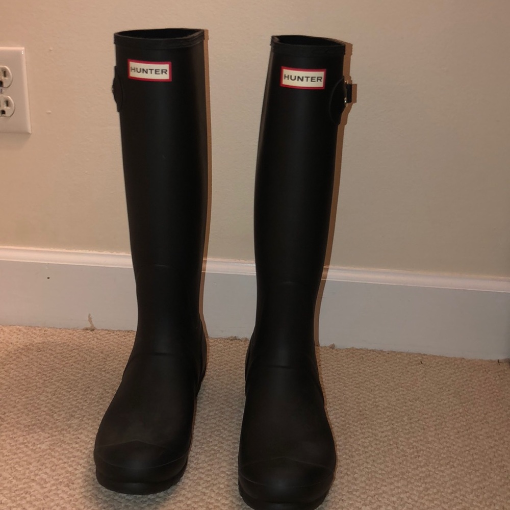 Black Hunter Matte Rain boots